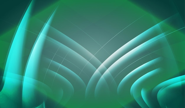 Green color abstract neon style background design vector template