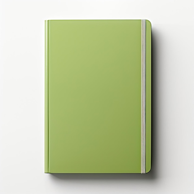 Green color Notebook 3D vector white background isolated