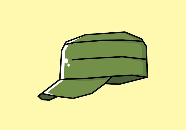 벡터 모험 모자의 녹색