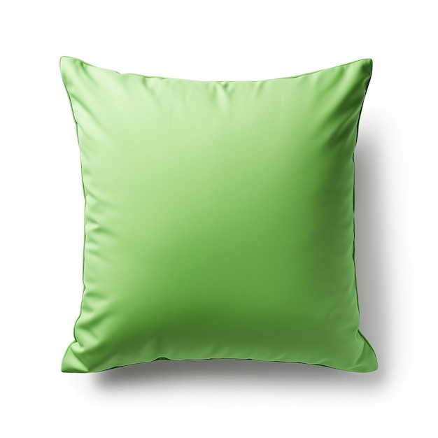 Green color Pillow gradient vector white background isola