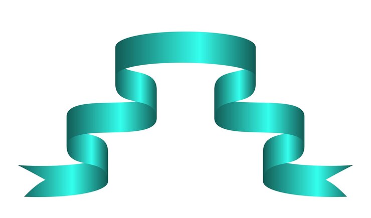 वेक्टर green colorful curved ribbon on white background. vector illustration.