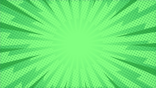 Green Comic Background