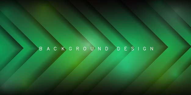 green corner arrows overlapping vector background on space for text and message artwork design