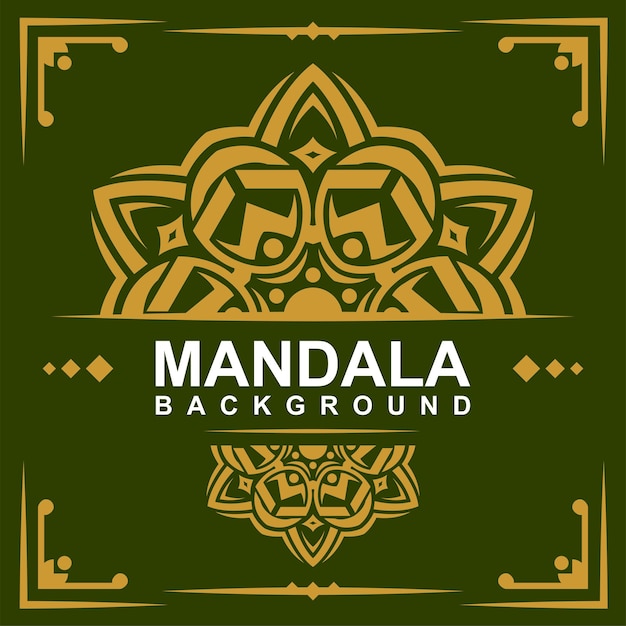 Una copertina verde per una copertina per uno sfondo mandala.