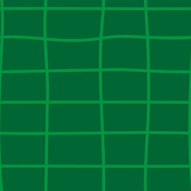 Vector green crossed lines grid seamless pattern hand drawn plaid endless wallpaper checkered background