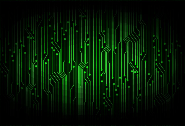 Vector green cyber circuit future technology  background