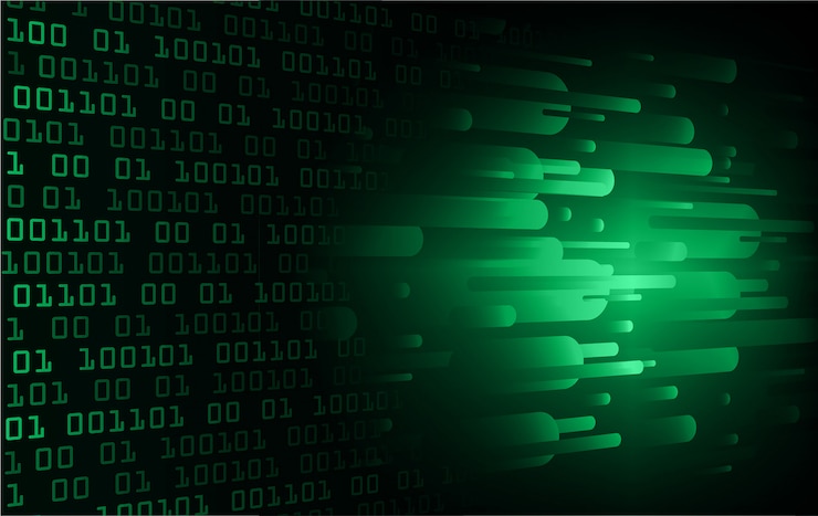 Vector green cyber circuit future technology concept background
