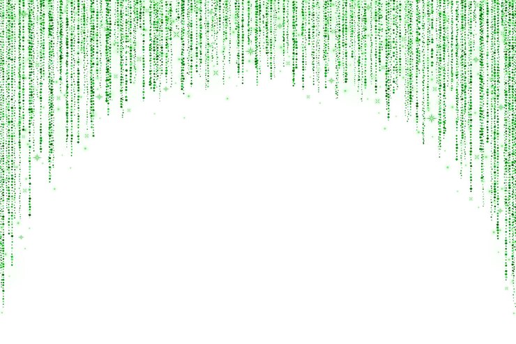 Vector green decoration round arch glitter garland vector
