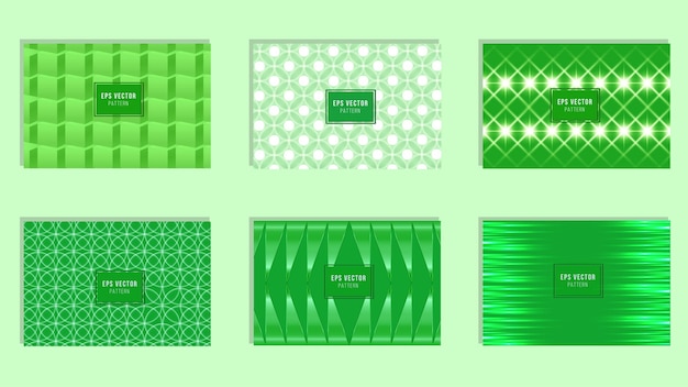 Green Design Presentation Template Seamless Pattern Background for Powerpoint, Brochure, Web