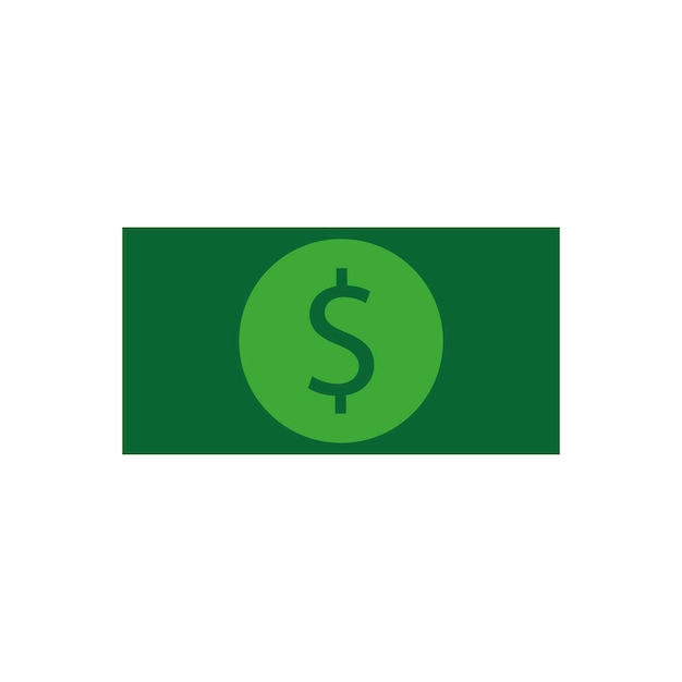 Green dollar icon American icon Pile money Vector illustration stock image