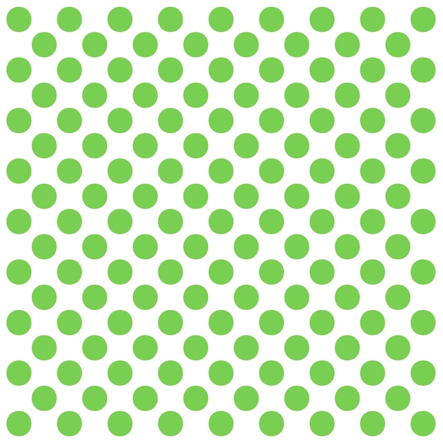 Green dots pattern on white background