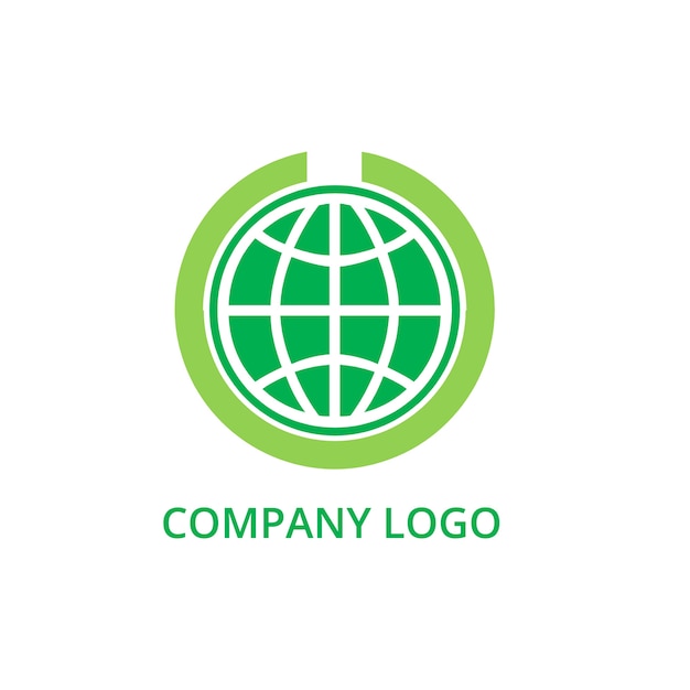 Vector green earth-logo