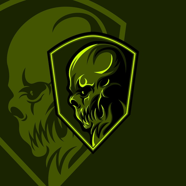 Green Enemy esport gaming mascot