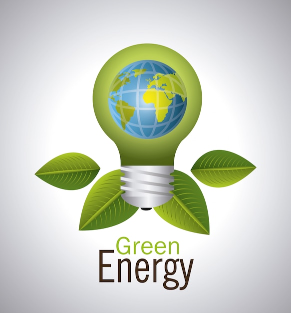 Vector green energy design.