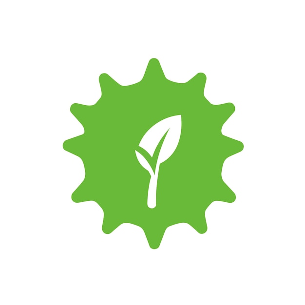 Green energy icon Simple Green energy colored flat icon on isolated white background