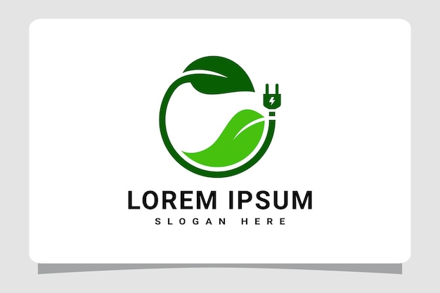 Вдохновение для дизайна логотипа зеленой энергии
