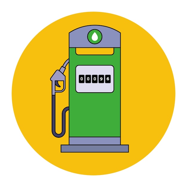 green environmentally friendly gas station