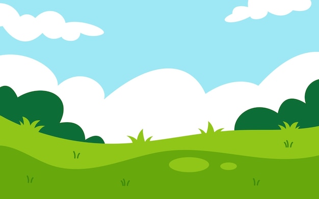 green filed landscape scenery