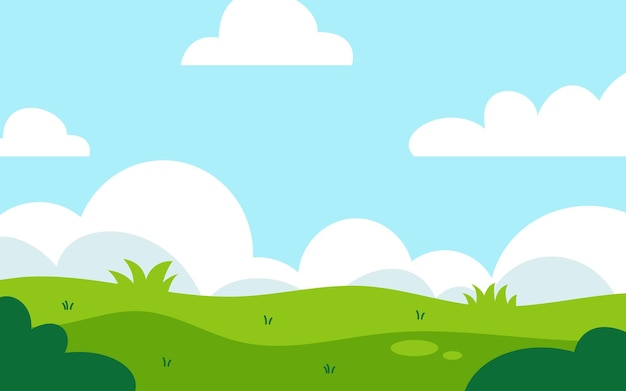 green filed landscape scenery