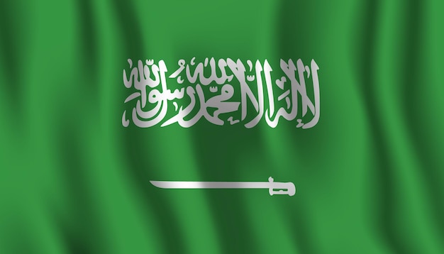 The green flag of saudi arabia
