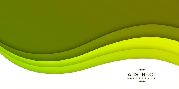 Green flow abstract background vector