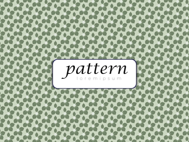 벡터 녹색 꽃 칼레도스코프 패턴 디자인 템플릿