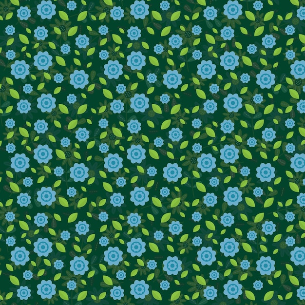 a green flower pattern on a green background