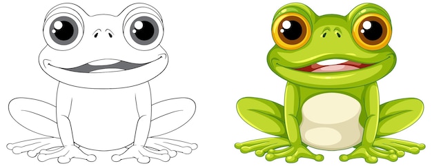 Green Frog Cartoon