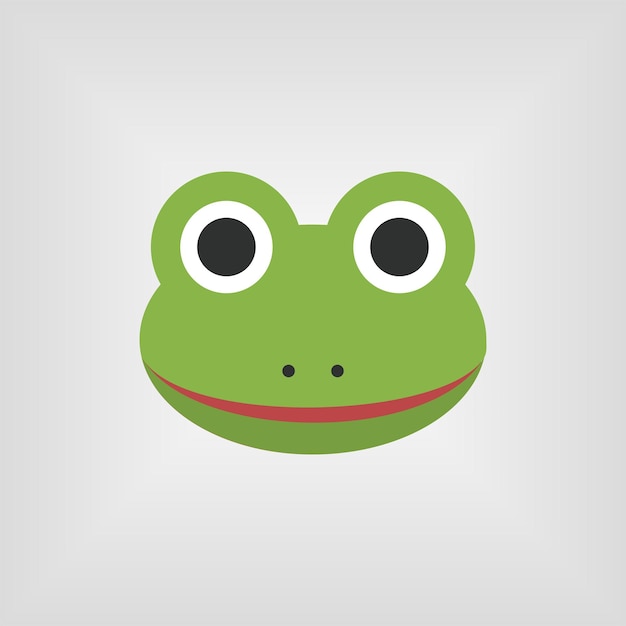 Vector green frog