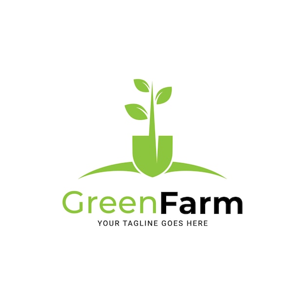 Green garden environment logo template vector illustration. Agriculture icon logotype design.