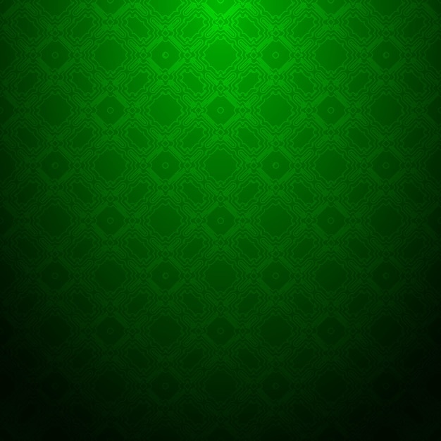 Green geometric seamless pattern