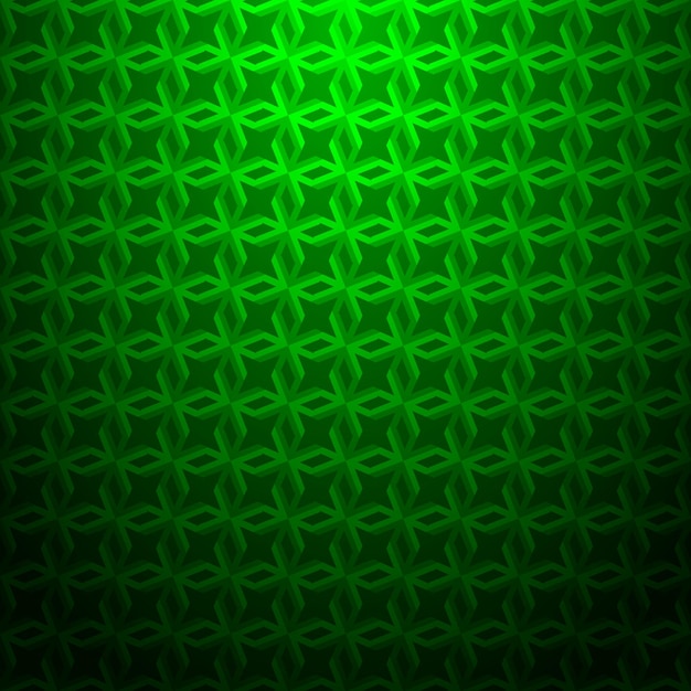 Green geometric seamless pattern