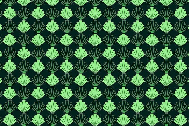 Vector green geometry shape pattern  premium design