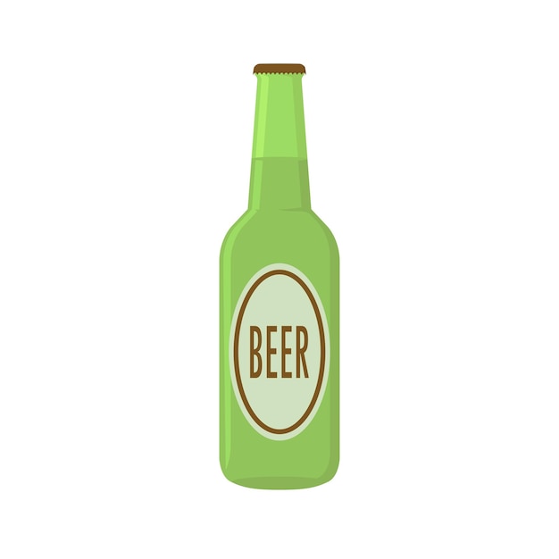 フレッツ スタイルのグリーン ガラス ビール瓶