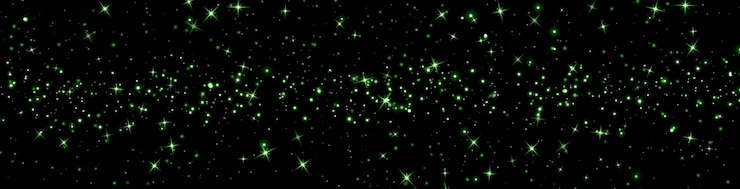 Vector green glittering dots particles stars magic sparks dust cloud flare light green luminous points