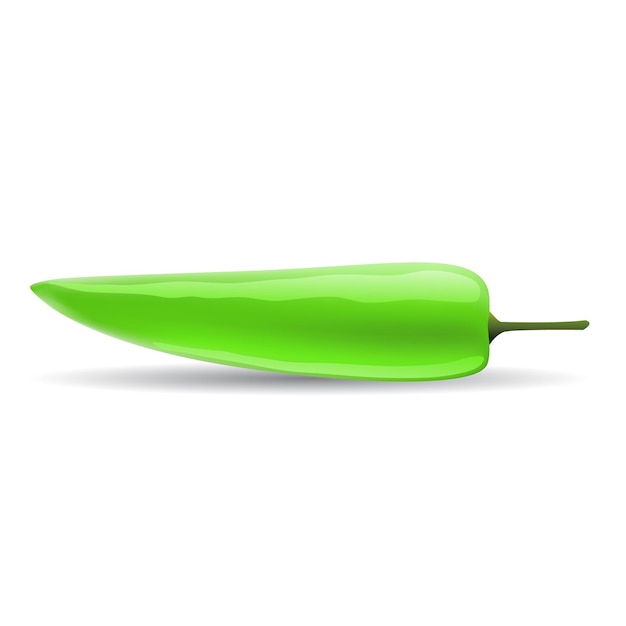 Green glossy pepper icon