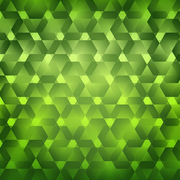 Vector green glowing mosaic background