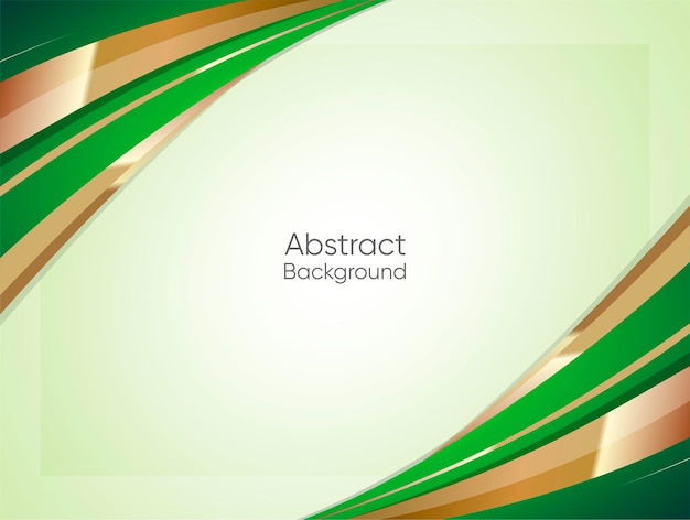 Green Gold Abstract Background Design