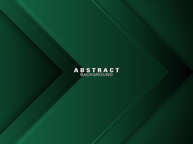 green gradient abstract background with paper cut shapes and line effect with sparkling light
