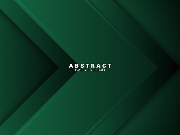 green gradient abstract background with paper cut shapes and line effect with sparkling light