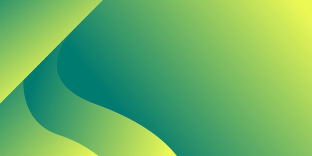 Green gradient wave abstrcat background design