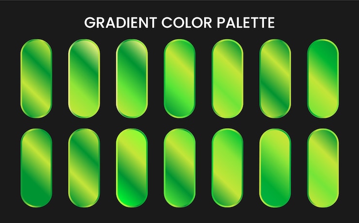 Vector green gradients background free vector