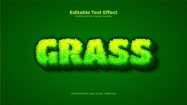 Green grass text effect