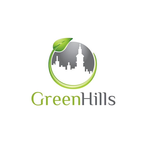 Modello logo green hills