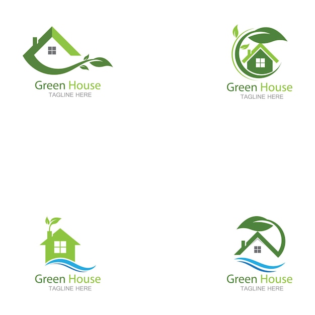 Green House logo template