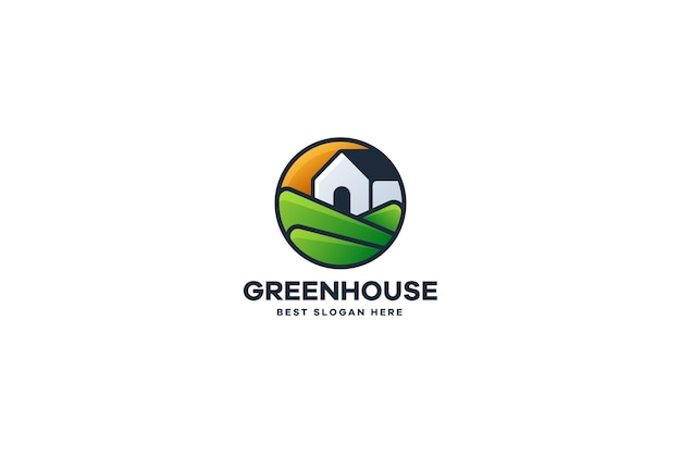 Green house logo