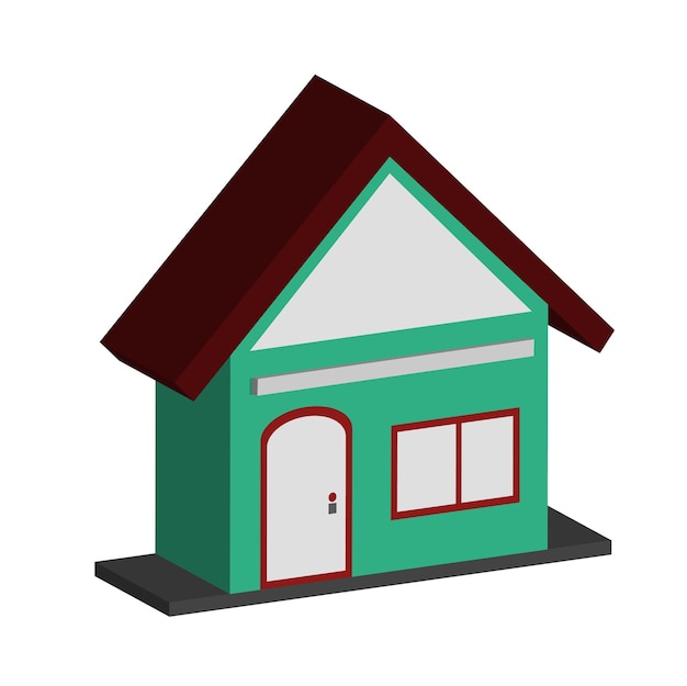 green house, minimalist type house for single people or small family.