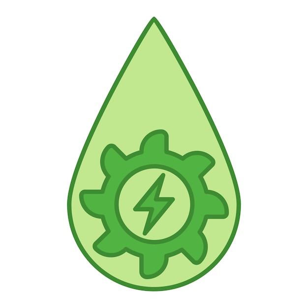 Green Hydropower Icon