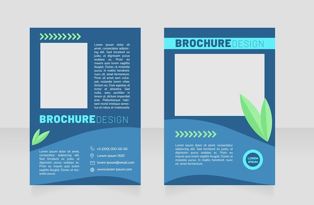 Green infrastructure blank brochure design