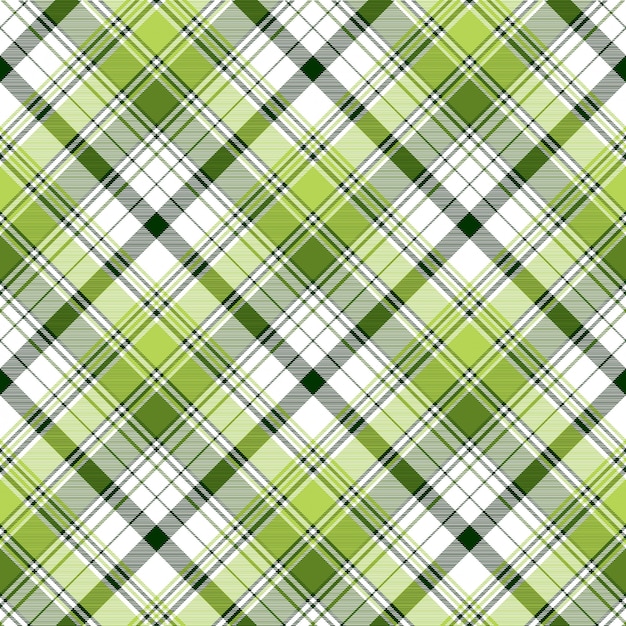 Green ireland abstract check textile seamless pattern